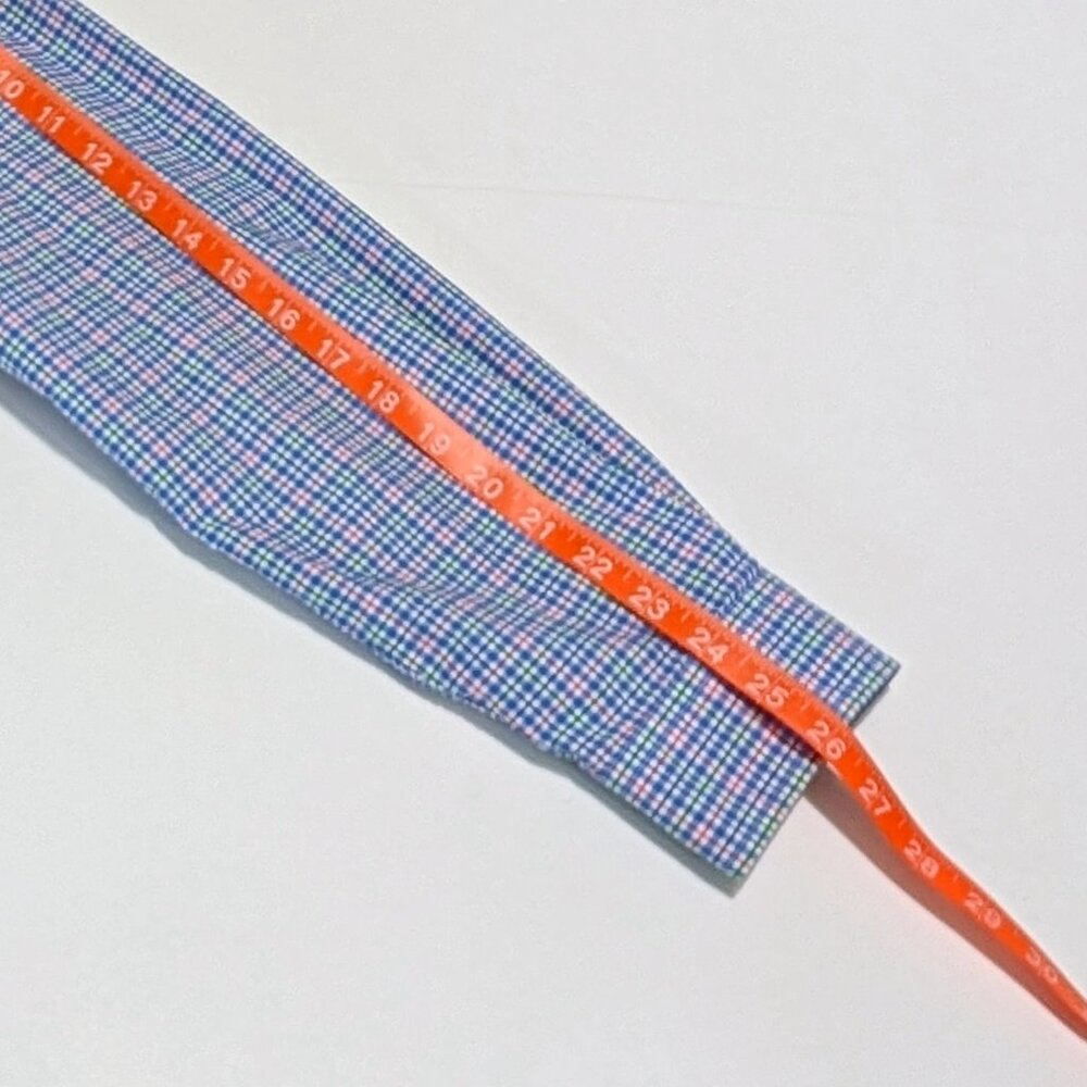 Polo Ralph Lauren Men's Dress Shirt, Size L, Blue, White, Red and Green Plaid - Picture 6 of 7